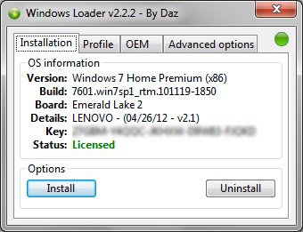 Windows Loader 2.0.9 By Daz [ThumperDC] free